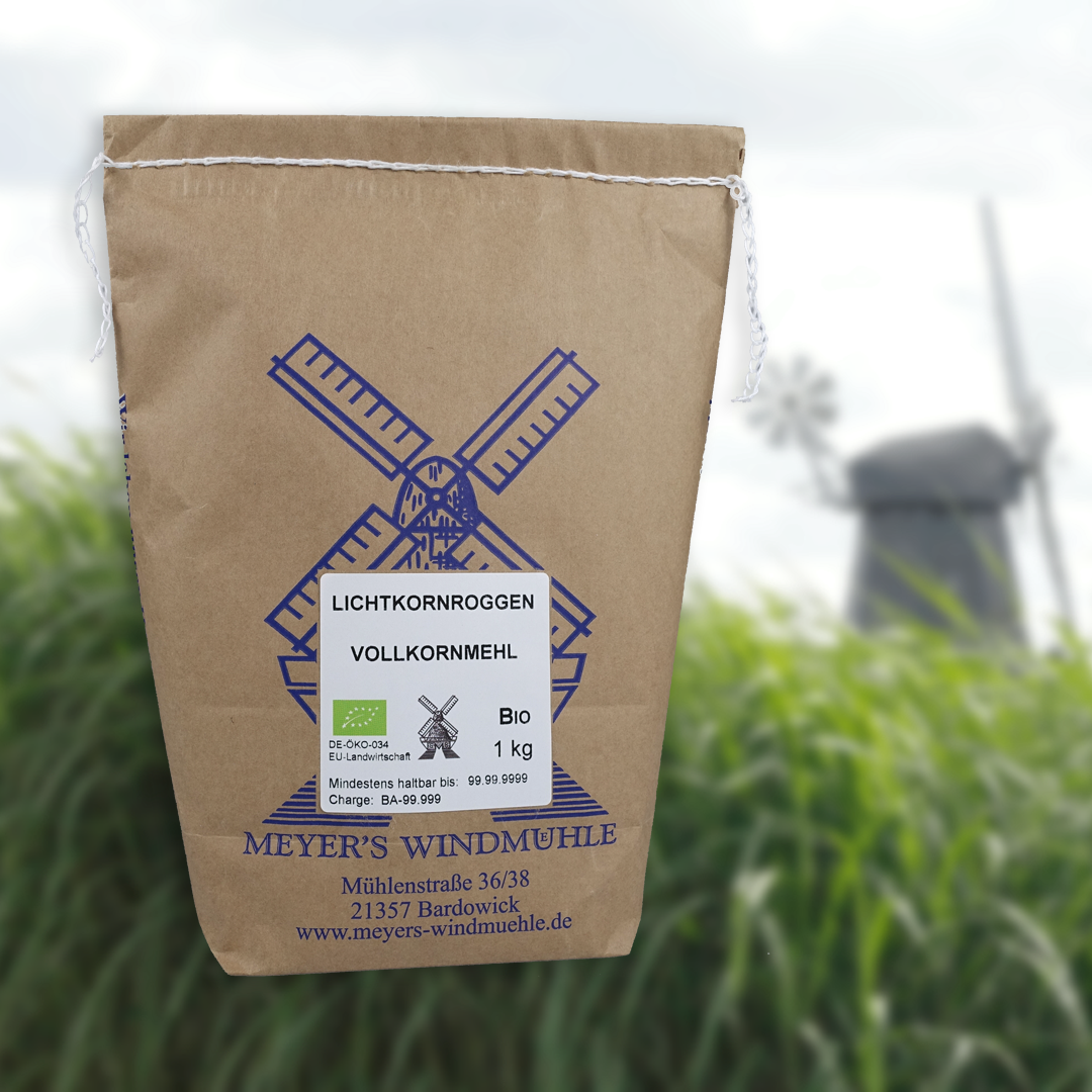 Lichtkornroggenvollkornmehl Bio