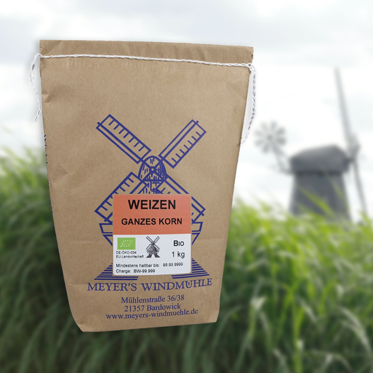 Weizen ganzes Korn Bio